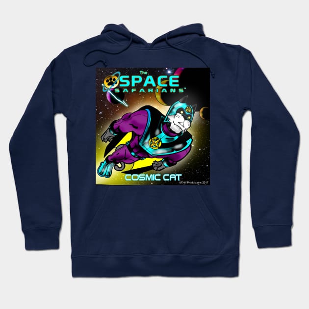 The Space Safarians- Cosmic Cat Hoodie by DocNebula